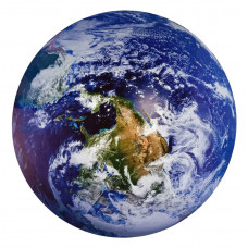 Наклейка планета Земля Blu-ray Earth, що світиться в темряві 50 см. блакитне свічіння Стікер, що світиться на стіну!