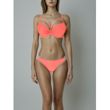 Купальник роздільний оранжевий зі стразами S 42