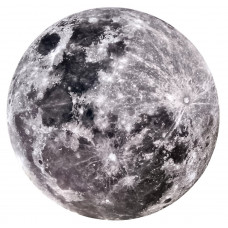 Наклейка Місяць Blu-ray Moon світиться в темряві 40 см блакитне свічіння
