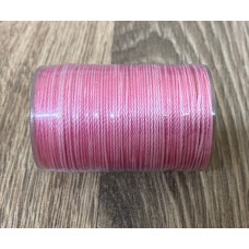 Нитка вощена для шиття по шкірі 0,45 мм 045 60м рожевий Dacron-waxed
