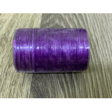 Нитка вощена для шиття по шкірі 0,45 мм 059 60м фіолетовий колір Dacron-waxed