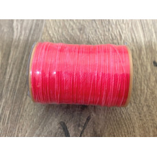 Нитка вощена для шиття по шкірі 0,45 мм 136 60м яскраво-рожевий Dacron-waxed