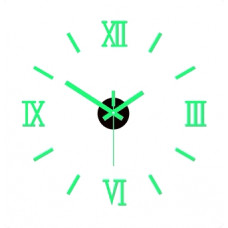 Настінний годинник, що світиться в темряві, Рімський колір салатовий diy зроби сам 40 см