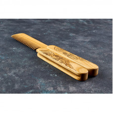 Гребінець розкладний Ловець снівдля бороди з натурального дерева