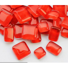 Набір шматочків мозаїки форма Камені червоного коліру 200 гр 150-180 шт товщина 4 мм