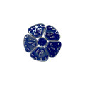 Мозаїка кераміка квіти маленькі сині 4 см 17 г