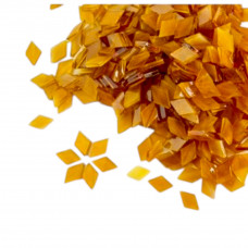 Набір шматочків мозаїки слюда форма РОМБ 200 грам 340 шт колір Коричнева світла