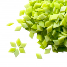 Набір шматочків мозаїки слюда форма РОМБ 200 грам 340 шт колір Зелений світлий