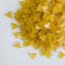 Набір шматочків мозаїки слюда форма ТРИКУТНИК 200 грам 240 шт колір Світло рожевий