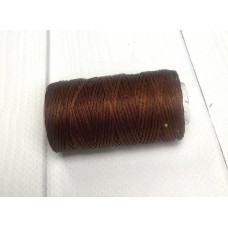 Нитка вощений для шиття по шкірі 1 мм 50 м коричневий колір плоска нитка