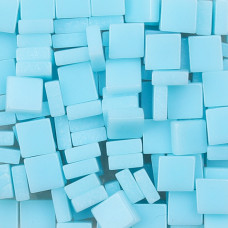Шматочки мозаїки 0,5*0,5 см Колір Блакитний небесний (200 штук 12 грам) з акрилової смоли. Форма квадрат.