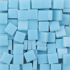 Шматочки мозаїки 0,5*0,5 см Колір Блакитний світлий (200 штук 12 грам) з акрилової смоли. Форма квадрат.