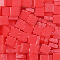 Шматочки мозаїки 0,5*0,5 см Колір Червоний кавун (200 штук 12 грам) з акрилової смоли. Форма квадрат.
