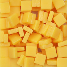 Шматочки мозаїки 0,5*0,5 см Колір Жовтий (200 штук 12 грам) з акрилової смоли. Форма квадрат.