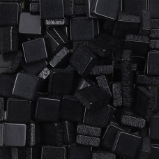 Шматочки мозаїки 0,5*0,5 см Колір Чорний (200 штук 12 грамів) з акрилової смоли. Форма квадрат.