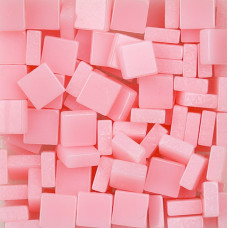 Шматочки мозаїки 0,5*0,5 см Колір Рожевий (200 штук 12 грам) з акрилової смоли. Форма квадрат.