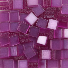 Шматочки мозаїки 0,5*0,5 см Колір Фіолетовий прозорий (200 штук 12 грамів) з акрилової смоли. Форма квадрат.