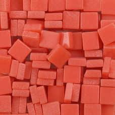 Шматочки мозаїки 0,5*0,5 см Колір Оранжево-червоний (200 штук 12 грам) з акрилової смоли. Форма квадрат.
