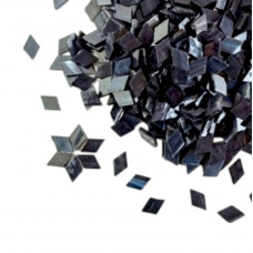 Набір шматочків мозаїки слюда форма РОМБ 200 грам 340 шт колір Синій темний