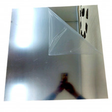 Акрил дзеркальний колір срібло На задньому боці двосторонній скотч! 1 мм 60*60 см