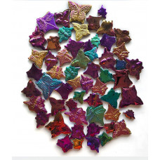 Мозаїка кераміка форми комахи Різнобарвна перламутр 2,2-4,8см 34шт 250г