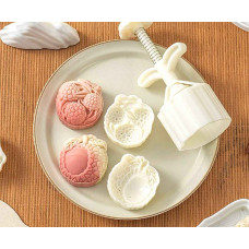 Прес-форма кругла для місячних пряників, сирників, печива №34 2 штук 4,9*4,5см 50гр