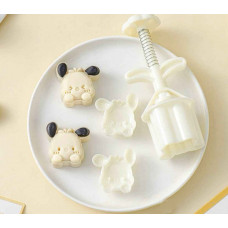 Прес-форма кругла для місячних пряників, сирників, печива №36 2 штук 4,8*4,8см 50гр