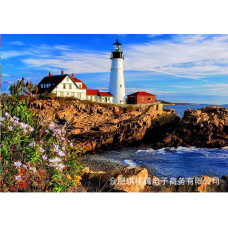 Алмазна мозаїка квадратним камінням Маяк 40*30 см (розмір полотна 44*34.5 см) у коробці 35*8*8см