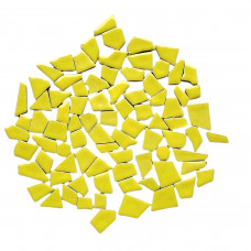 Мозаїка кераміка неправильної форми жовта М-04 250 г 82 шт.