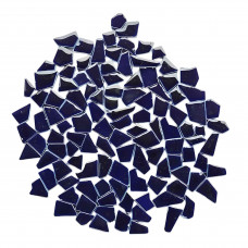 Мозаїка кераміка неправильної форми Синя М-08 250 г 82 шт.