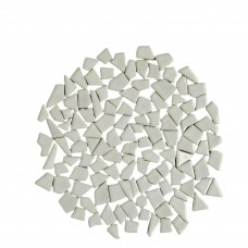 Мозаїка кераміка неправильної форми Біла М-11 250 г 82 шт.