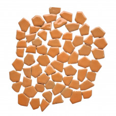 Мозаїка кераміка неправильної форми Помаранчева М-02 250г 42 шт