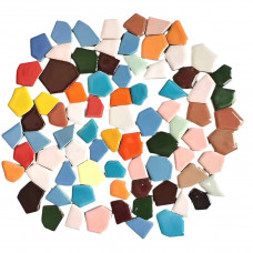 Мозаїка кераміка неправильної форми мікс Різнокольоровий М-11 250г 42 шт