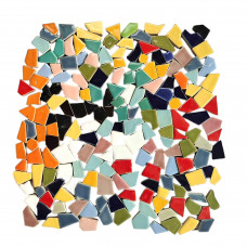 Мозаїка кераміка неправильної форми Різнокольорова М-13 250 г 82 шт.