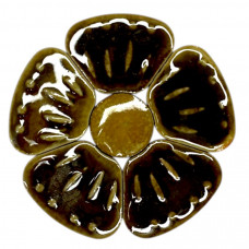 Мозаїка кераміка квіти великі Коричневі 6,5 см 40 г
