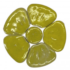 Мозаїка кераміка квіти великі Жовті 6,5 см 40 г