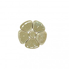 Мозаїка кераміка квіти маленькі Білі 4 см 17 г