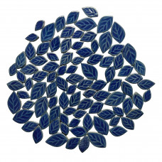 Мозаїка керамічна Листок синій 250 грам близько штук 50 12*24см.