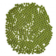 Мозаїка керамічна Квадратний колір Салатовий розмір 1*1*0,5 см вага 100 г кількість 106 штук заповнюваність 5*5 см