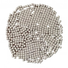 Мозаїка керамічна Квадратний колір фіолетовий розмір 1*1*0,5 см вага 100 г кількість 106 штук заповнюваність 5*5 см