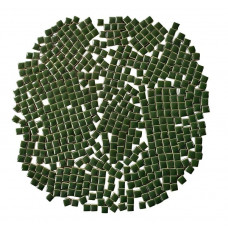 Мозаїка керамічна Квадратний колір Зелений розмір 1*1*0,5 см вага 100 г кількість 106 штук заповнюваність 5*5 см