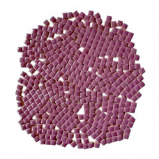 Мозаїка керамічна Квадратний колір Фіолетова розмір 1*1*0,5 см вага 100 г кількість 106 штук заповнюваність 5*5 см