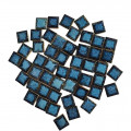 Мозаїка керамічна Квадратний №01 колір Синьо розмір 2*2*0,5 см вага 250 г кількість 54 штук