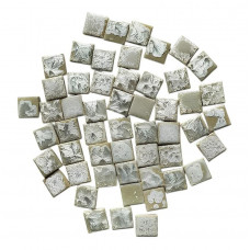 Мозаїка керамічна Квадратний №03 колір Бежевий  розмір 2*2*0,5 см вага 250 г кількість 54 штук