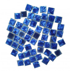 Мозаїка керамічна Квадратний №04 колір Синьо розмір 2*2*0,5 см вага 250 г кількість 54 штук