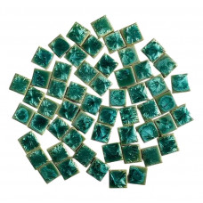 Мозаїка керамічна Квадратний №05 колір Зеленый  розмір 2*2*0,5 см вага 250 г кількість 54 штук