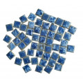 Мозаїка керамічна Квадратний №06 колір Синьо розмір 2*2*0,5 см вага 250 г кількість 54 штук