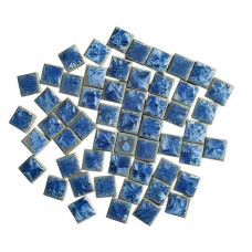 Мозаїка керамічна Квадратний №06 колір Синьо розмір 2*2*0,5 см вага 250 г кількість 54 штук
