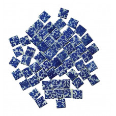 Мозаїка керамічна Квадратний №08 колір Синьо розмір 2*2*0,5 см вага 250 г кількість 54 штук