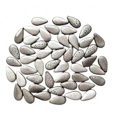 Мозаїка кераміка крапля Біж у крапку 1,9*3,8 см 35 шт 250г